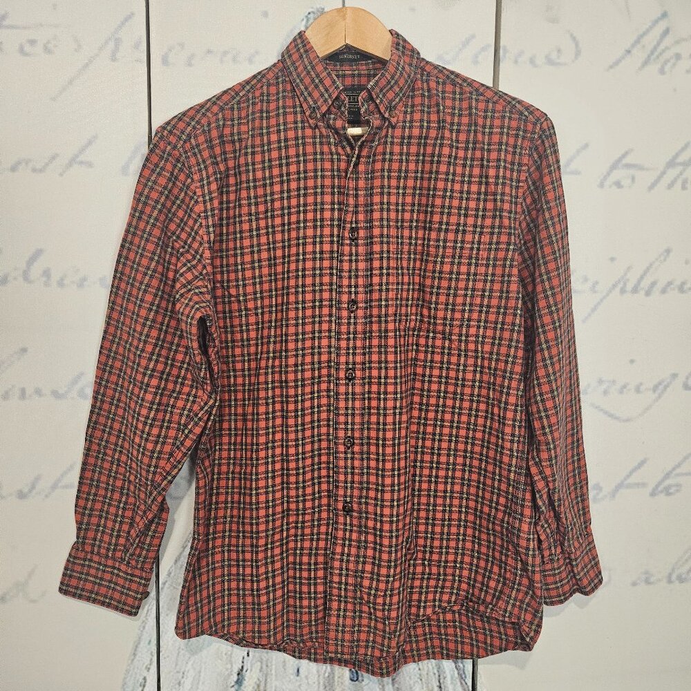 Pendleton Somerset Flannel Shirt Men's Size Small Plaid Cotton Wool